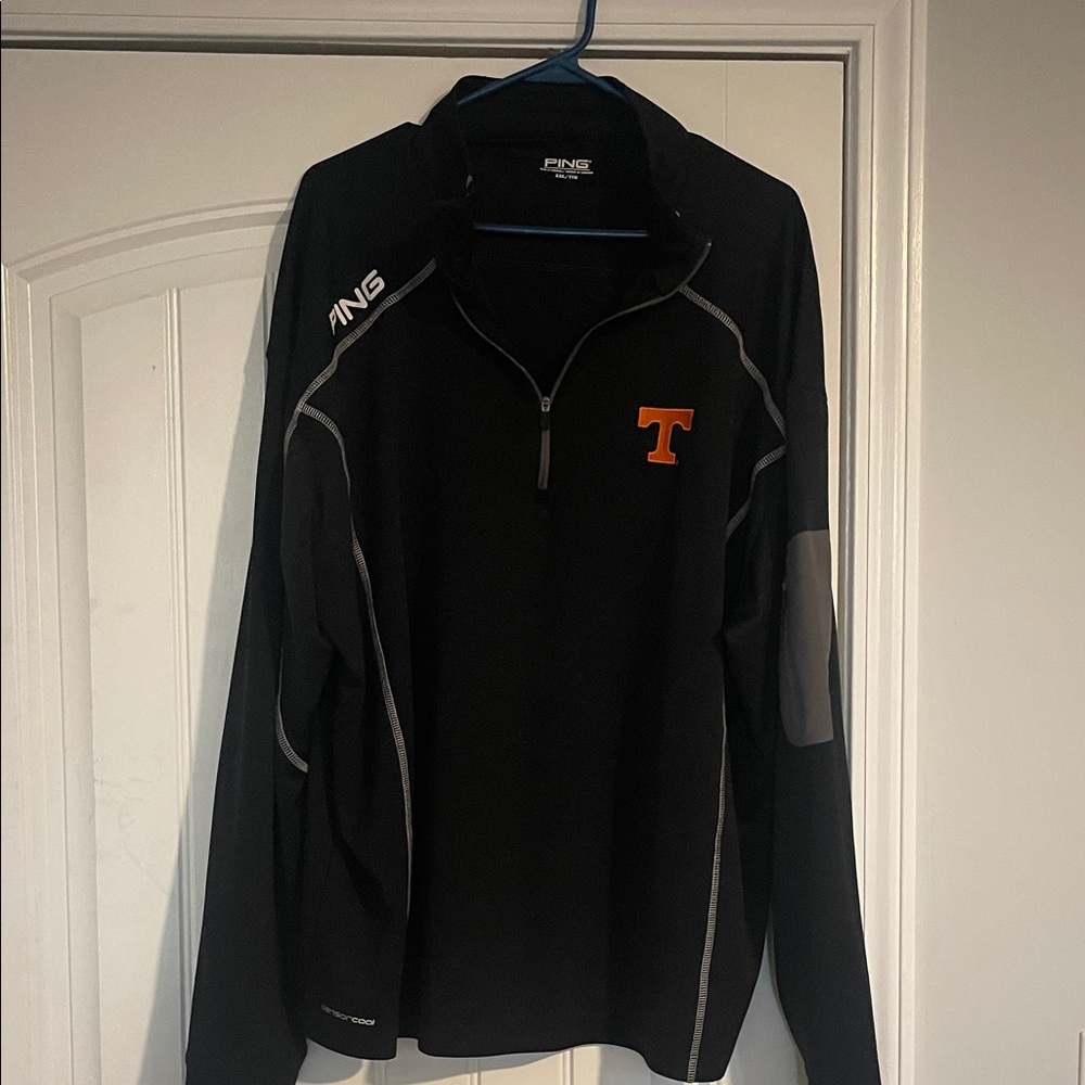 Ping Tennessee Black Quarter-Zip Pullover
